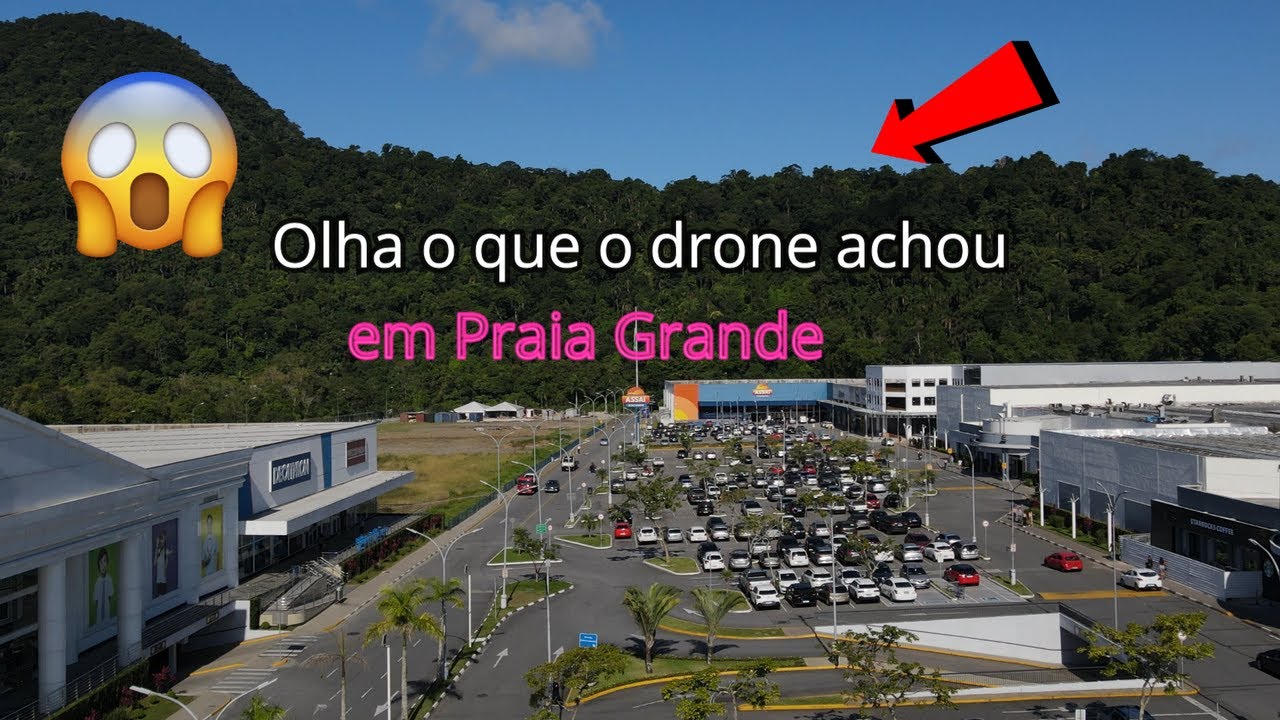 Surpresas aéreas 4K: O que você não sabia sobre o Shopping Litoral Plaza em Praia Grande!