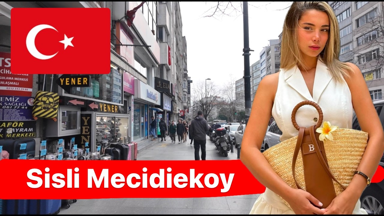Şişli Mecidiyeköy,Turkey 4K, Walking The Earth