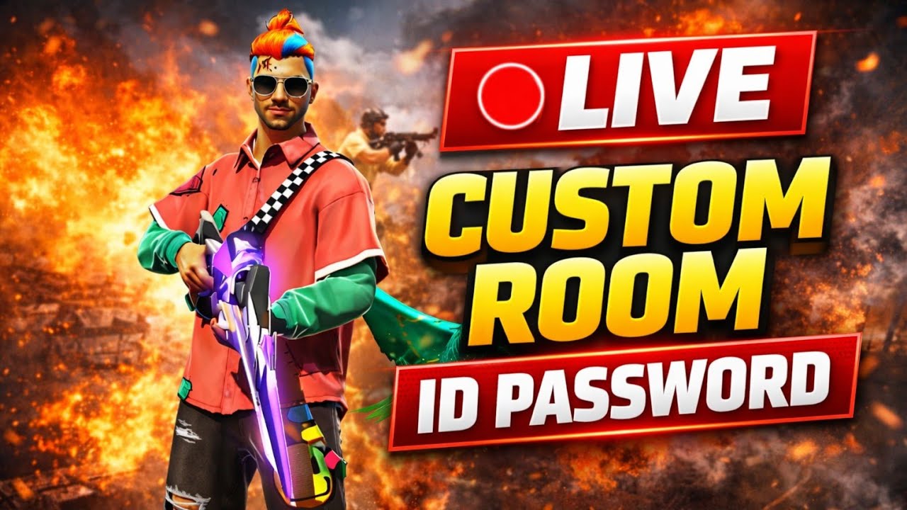 FREE FIRE MAX LIVE CUSTOM ROOM 🔥 ID PASSWORD