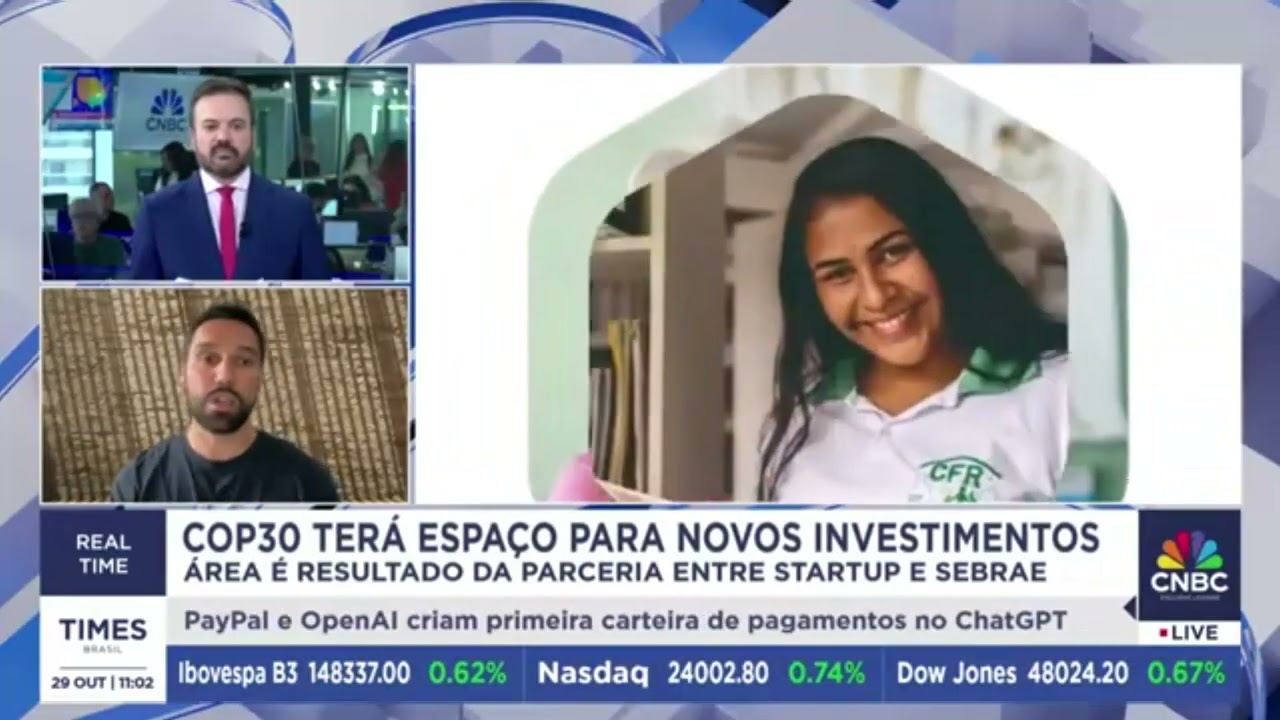 Matéria sobre a Incentiv no programa Real Time da CNBC Times Brasil