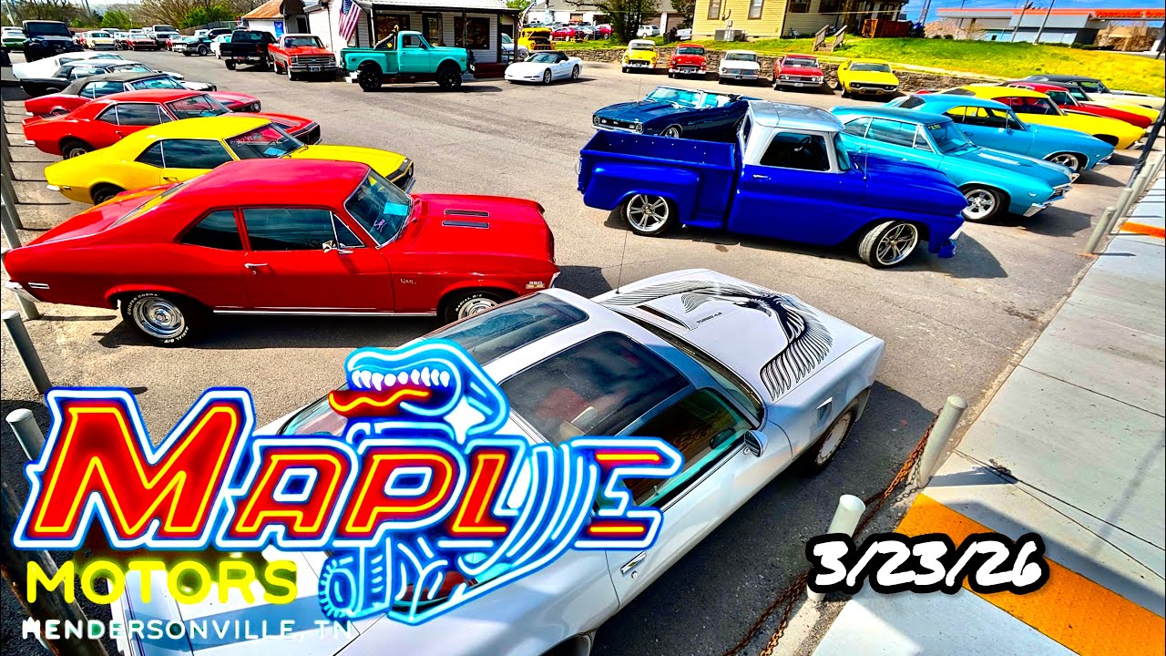 Everything Maple Motors Has 3/23/26 Classic Muscle Cars FORSALE Pulled Out Hidden Inventory Lot Walk