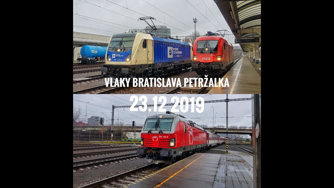 Vlaky Bratislava Petržalka 23.12 2019