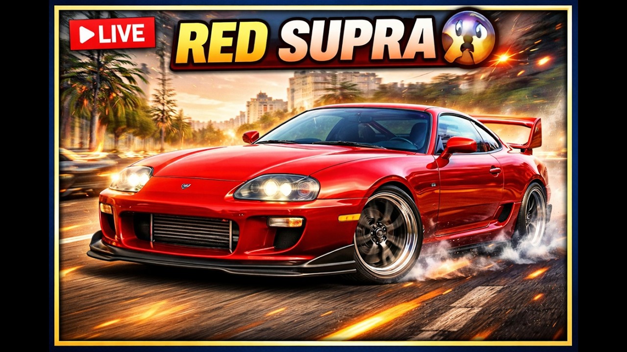 🚗 RED TOYOTA SUPRA 🔥 OLD SCHOOL BEAST | GTA 5 LIVE