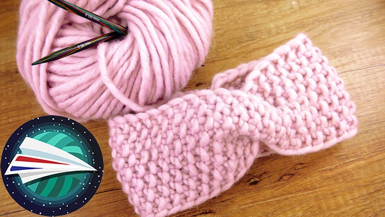Hoofdband met Twist | Gerstekorrel Patroon Breien | Eenvoudige hoofdband maken