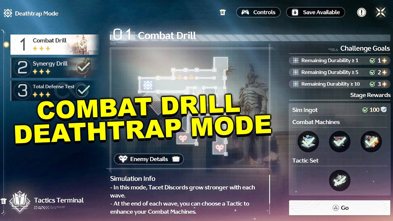 Wuthering Waves - How To Complete Combat Drill Deathtrap Mode (Tidal Defense Simulator Event)