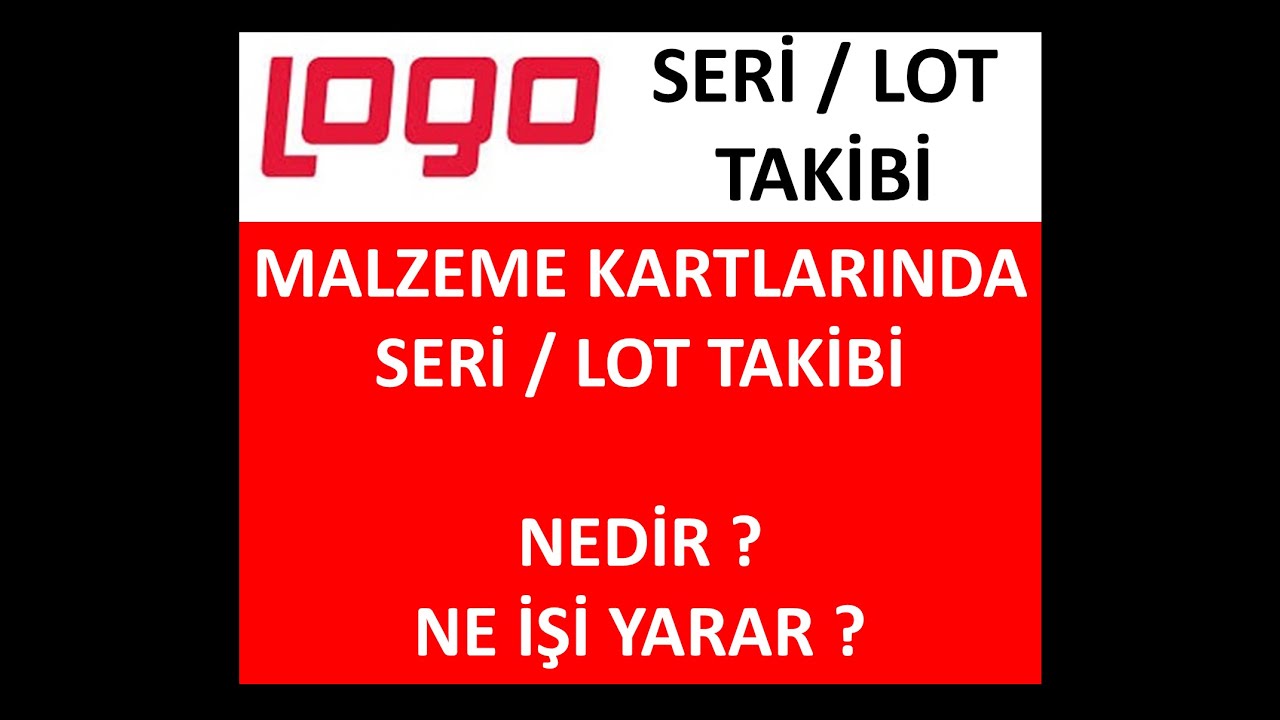Seri / Lot Takibi - Logo Tiger