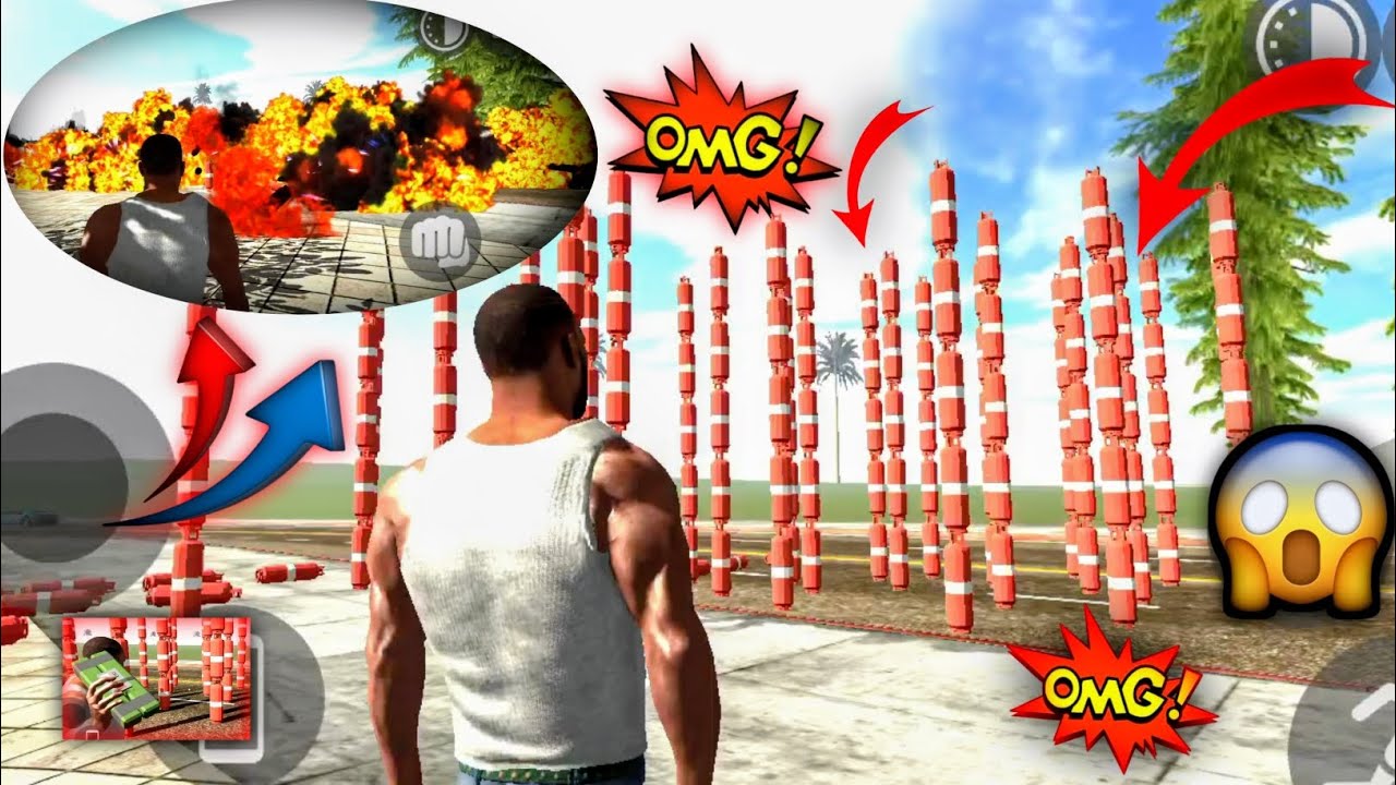 OMG Itne Saare Cylinders Ek Saath Phat Gaye | fun with | 1000 GAS Cylinders | Indian Bike Driving 3D