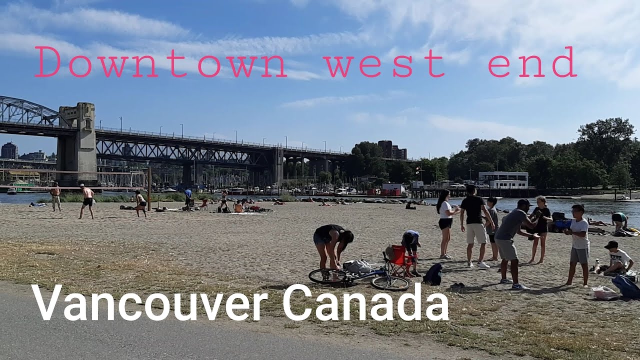 Vancouver Beach Walking Tour SUNSET Beach | Downtown (West End) Vancouver BC Canada | City's Life