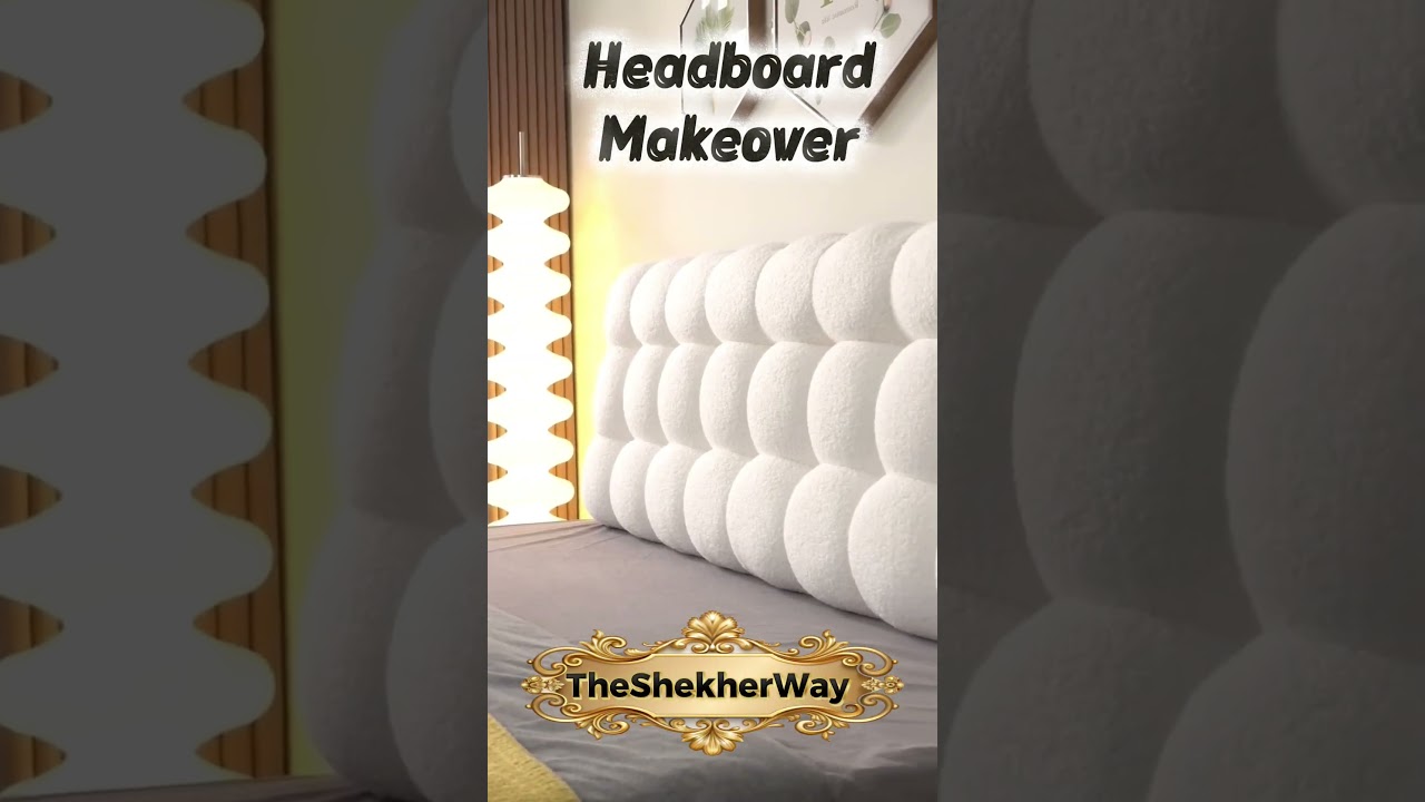 Comfort & Style in Minutes | Bed Headboard Cushion Cover Ideas ✨ #trending #furnituredesign #home