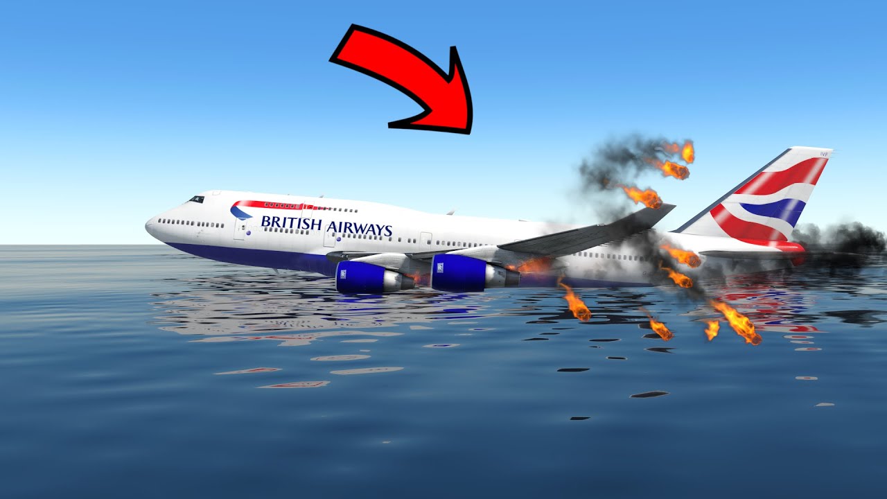 🔴LIVE Boeing 747 EMERGENCY LANDING TO SEA | Live Plane Spotting X-PLANE 11
