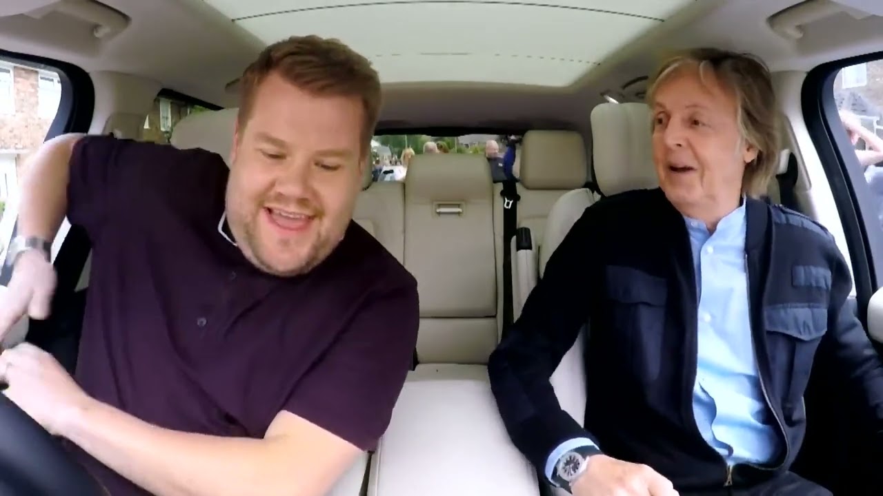 Пол Маккартни&Джеймс Корден поют в машине(3).Ток-шоу The Late Late Show&Carpool Karaoke.9 июня 2018