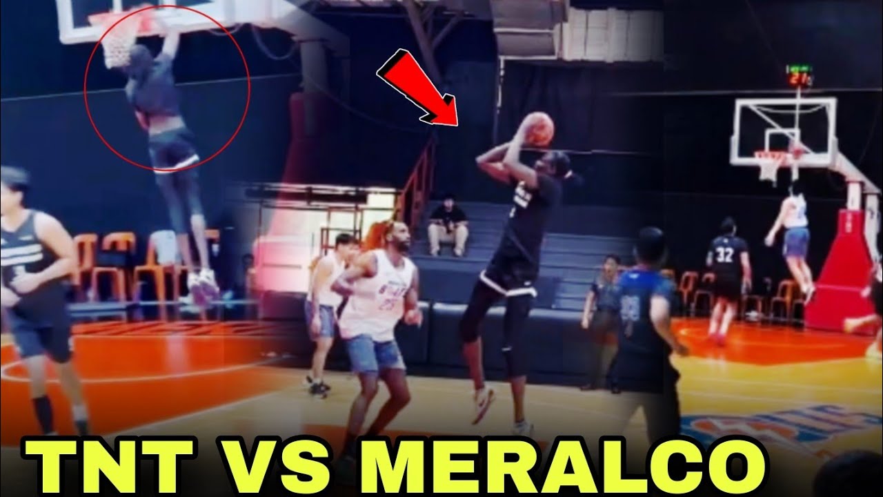 Sobrang Lakas ni Bolbol l TNT Tropang Giga vs Meralco Tune up game highlights l PBA 