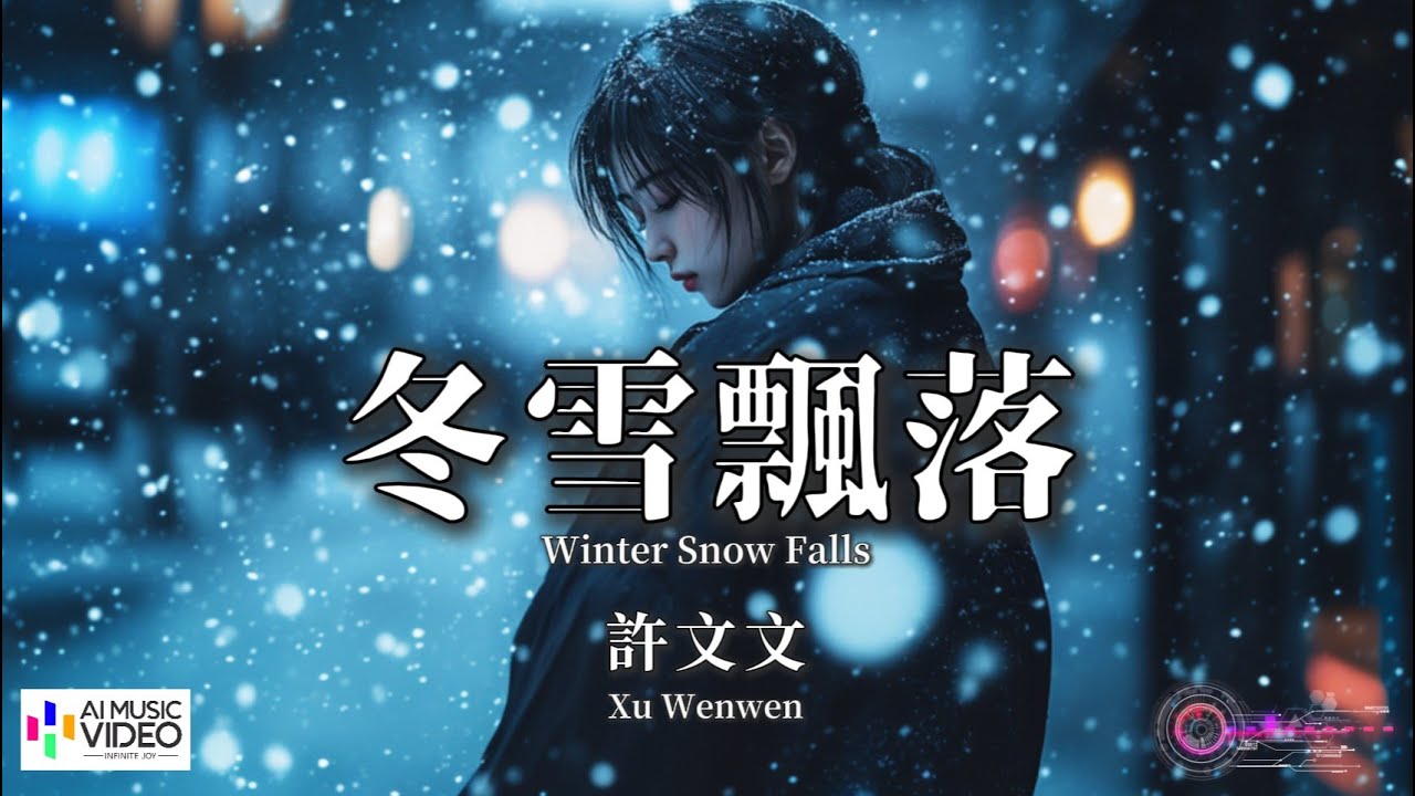 【高清MV】許文文  - 冬雪飄落（原唱：任夏）【Pinyin + Eng Sub | AI音樂視頻 | 繁體拼音英文動態字幕】Xu Wen Wen 【许文文  -  冬雪飘落（原唱：任夏）】