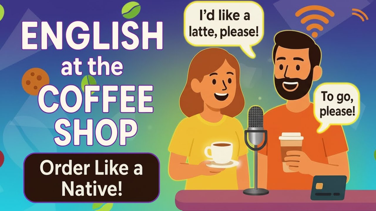 English in Daily Life - Real English at the Coffee Shop - Learn to Order Like a Native!
