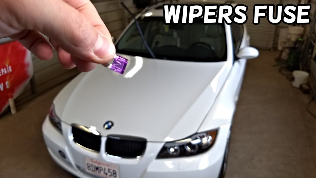 WINDSHIELD WIPERS FUSE LOCATION BMW E90 E91 E92 E93