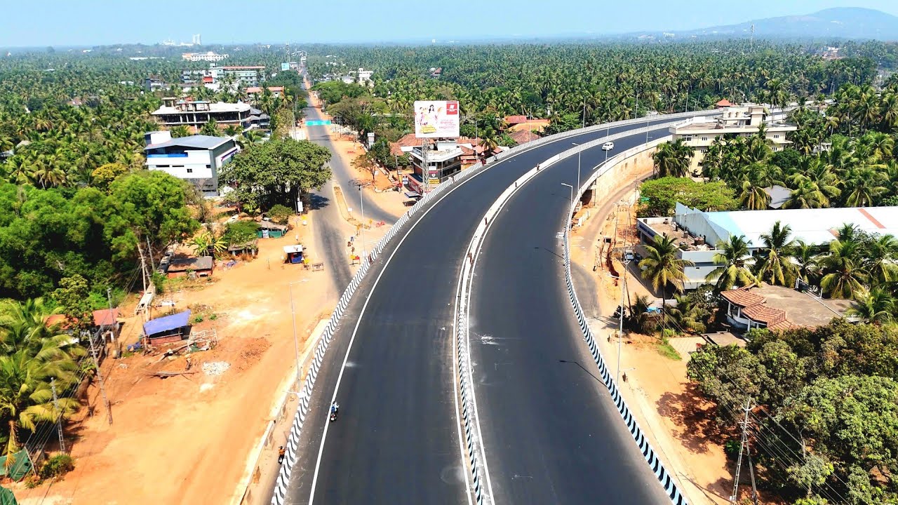 NH66 KASARAGOD /കാഞ്ഞങ്ങാട് സൗത്ത് മുതൽ ചട്ടൻചാൽ വരെ 95 ശതമാനം പണി കഴിഞ്ഞു എന്ന് പറയാം 