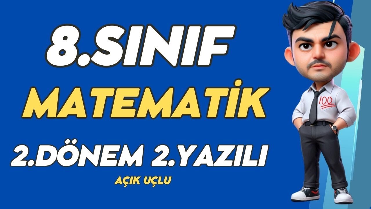 8.Sınıf | Matematik Dersi 2.Dönem 2.Yazılı Soruları ve Cevapları 🧑‍🏫 (%99 Çıkabilir 😊)#2025