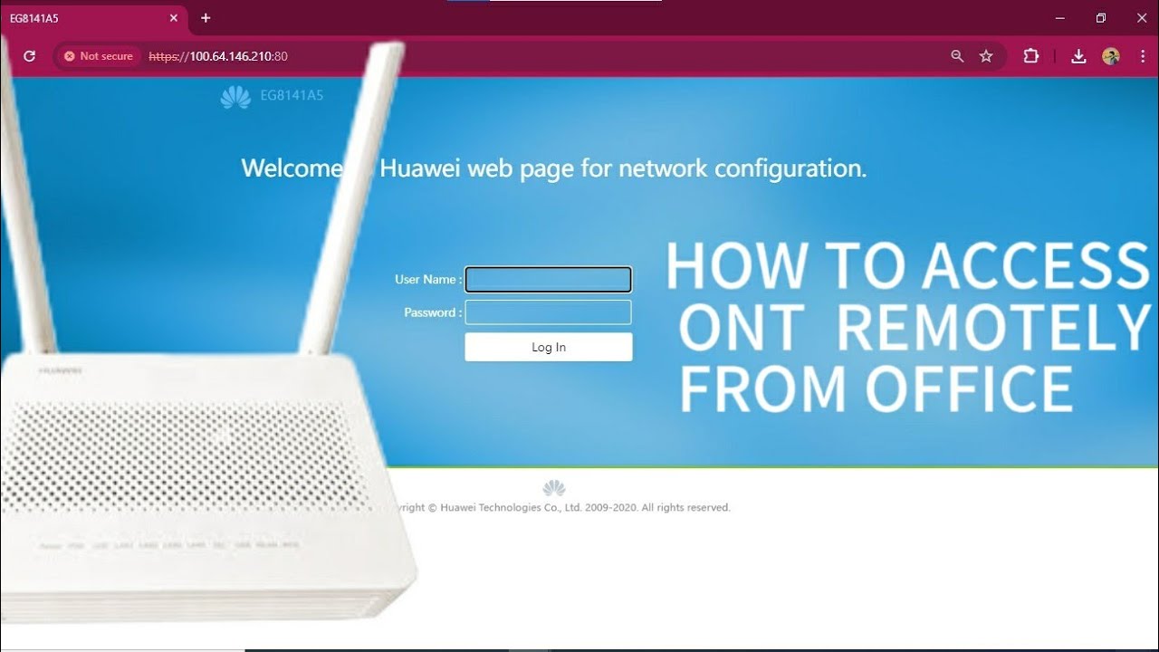 How to Enable Remote Management HUAWEI ONT | HUAWEI EG8141A5 |