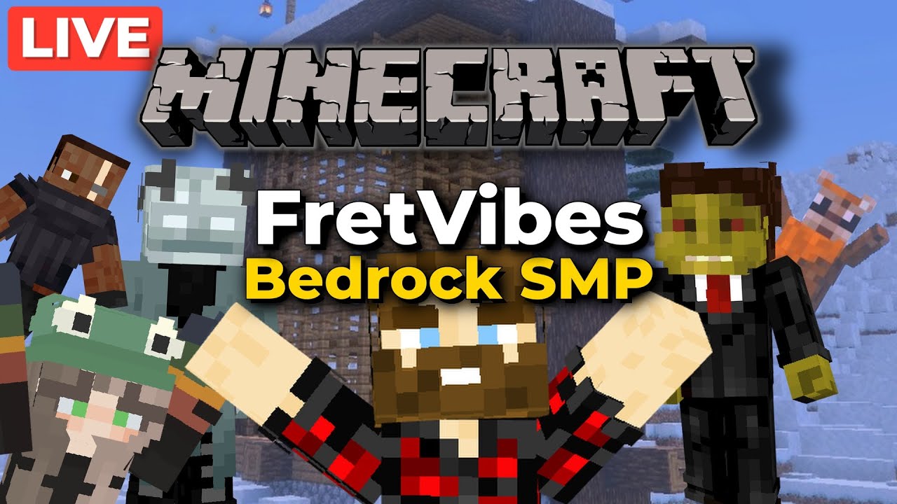 Iron Farm on BEDROCK?! FretVibes Server EP10 | MC Server & Chill | ENG |