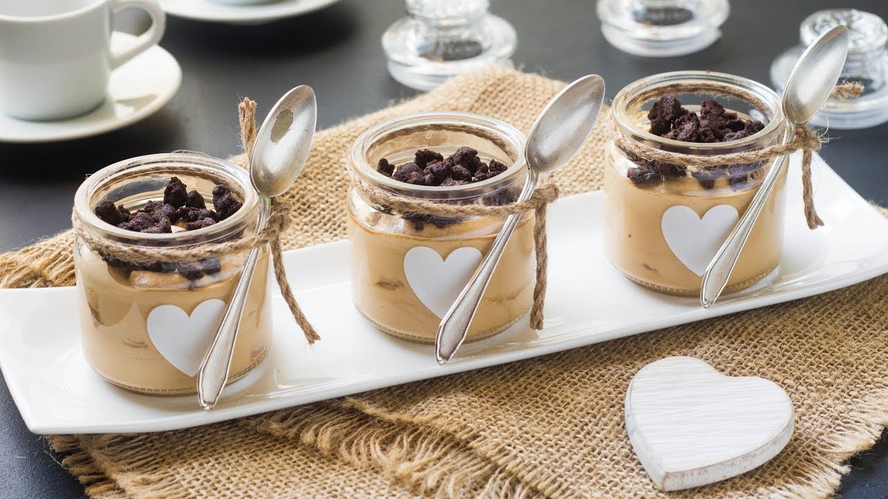 Crema al Caffè in Barattolo con Crumble al Cacao | Ricetta Dolce in Bicchiere | 55Winston55