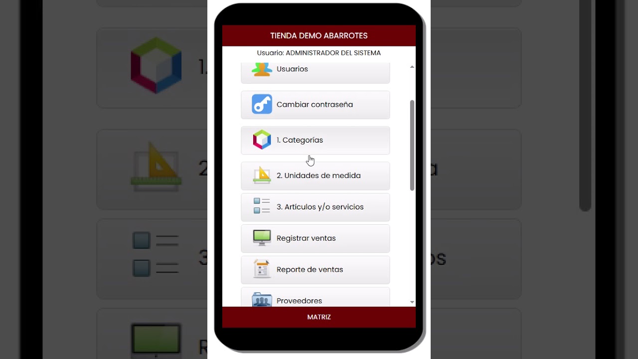 00 Proceso Inicial De Captura. Sistema Punto de venta, interfaz para celular