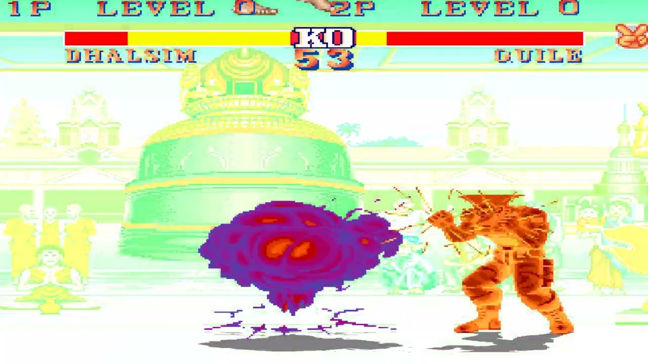 Dhalsim vs Guile - Street Fighter II