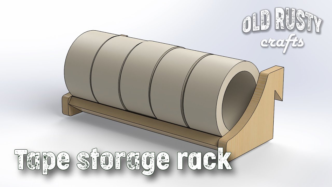 Tape storage rack. ( Tool Storage Wall French Cleat DIY)