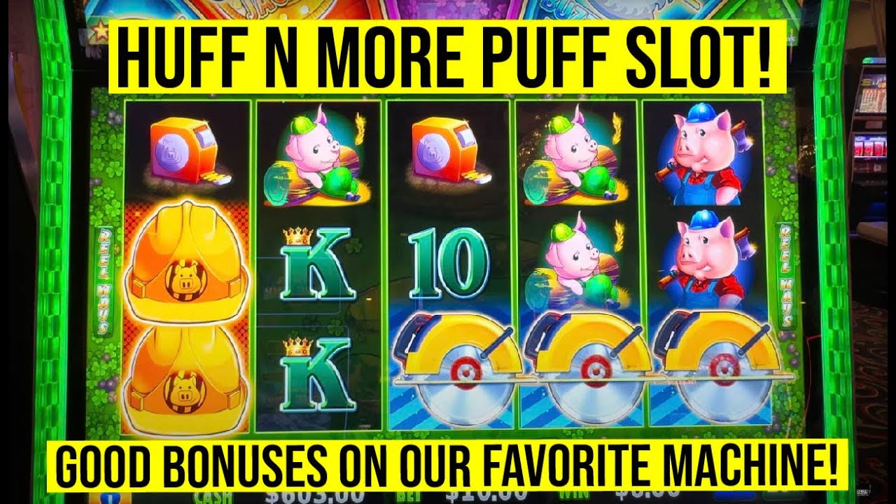 HUFF N MORE PUFF SLOT! TRYING OUR LUCK ON OUR FAVORITE MACHINE!