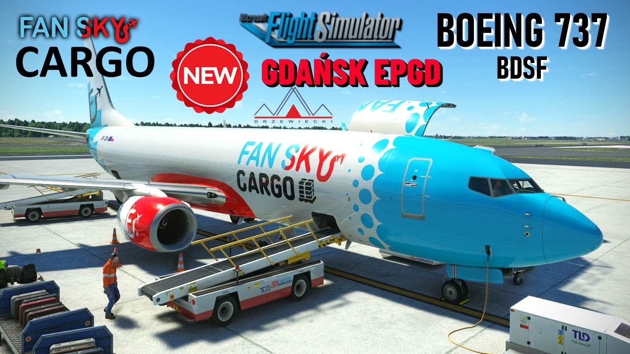 NOWY GDAŃSK - Drzewiecki | Boeing 737-800 BDSF | FanSKY CARGO | MSFS ✈️ EIDW DUBLIN - EPGD GDAŃSK