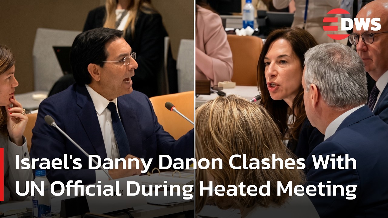 Danny Danon And Vanessa Frazier Trade Sharp Words At United Nations | DWS News | AC1F
