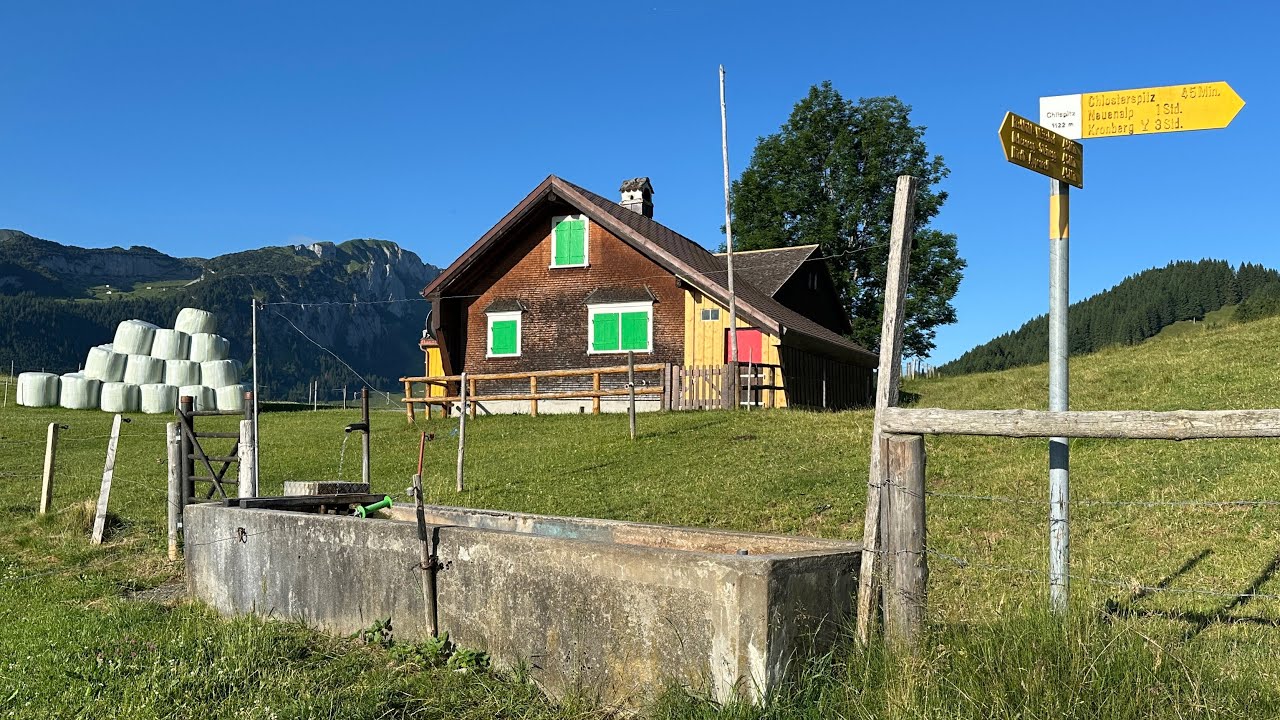 Kronberg - Schwägalp, ab Weissbad über Klosterspitz