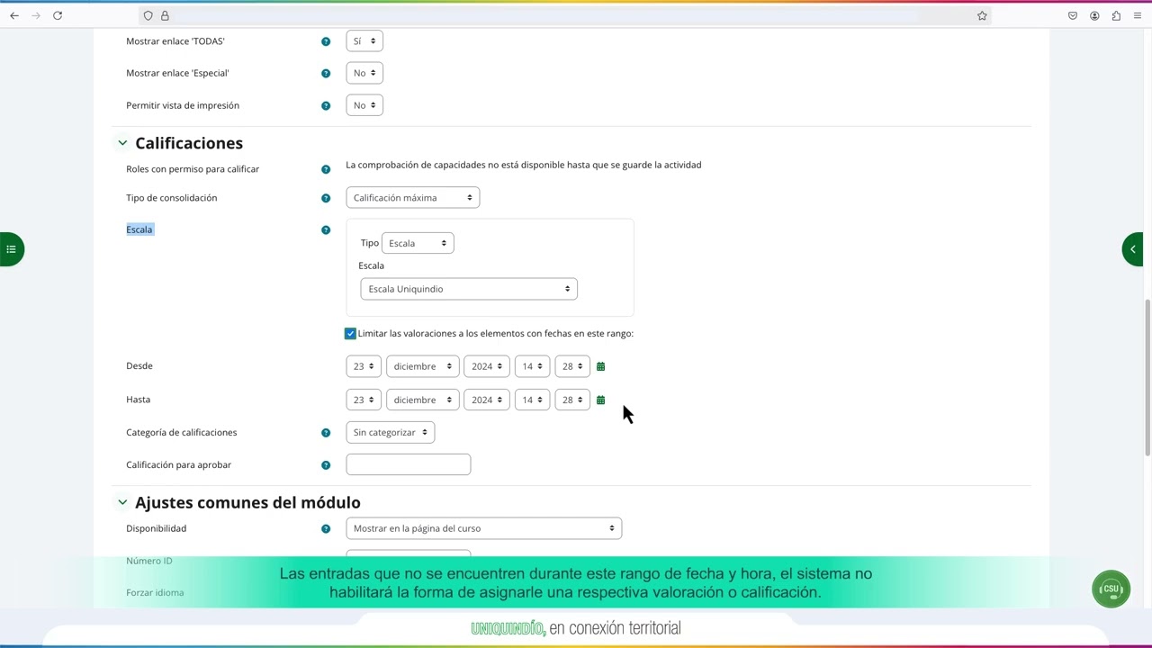 Cómo crear actividad tipo glosario Moodle