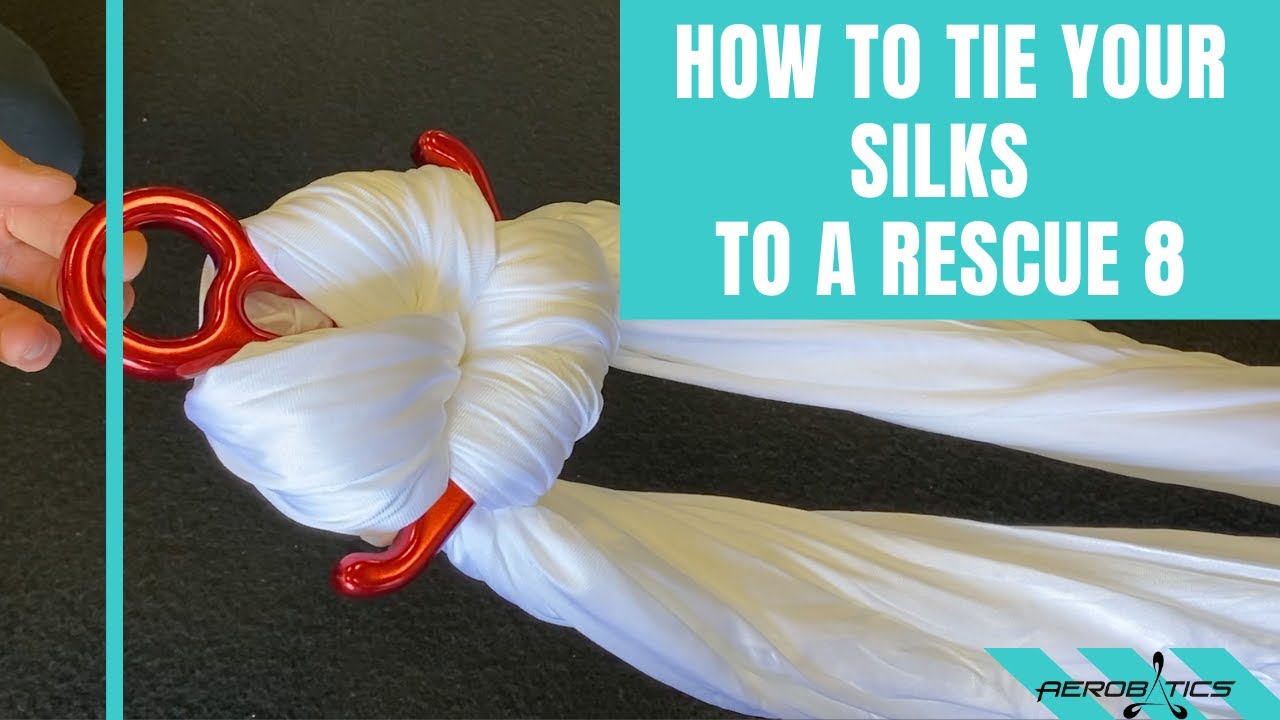 How To Tie Your Aerial Silks Fabric To A Rescue 8 | Aerobatics Performing Arts
