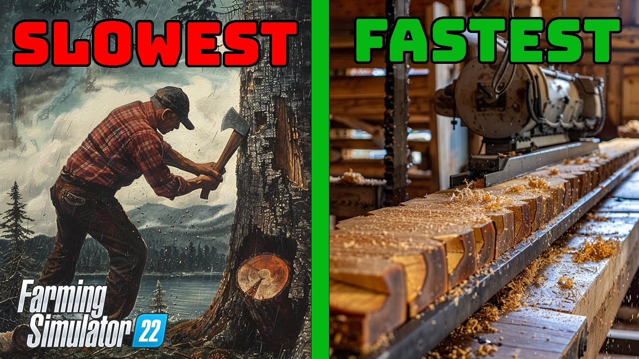 FASTEST TREE CUTTING IN FS22! | $0 to $100M Challenge | Farming Simulator 22