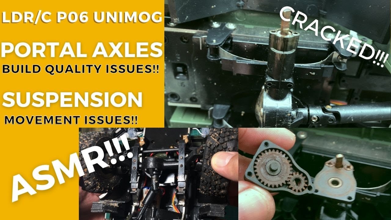 LDRC  LD-P06 UNIMOG Portal Axles Build Quality and Suspension Movement Issues!!! ASMR!!!