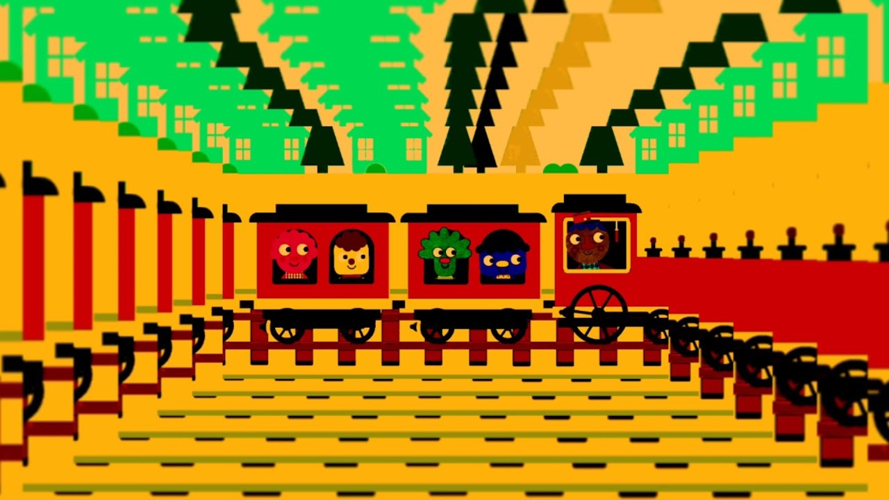 My Lil Train, 🚂 with chimney and Brakes/NOODLE AND PALS 😻Sponsored by: Klasky Csupo 2001 effects❣️