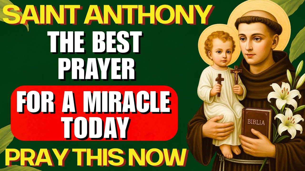 🙏 SAINT ANTHONY OF PADUA – A Powerful Miracle Prayer for the Impossible 🙏