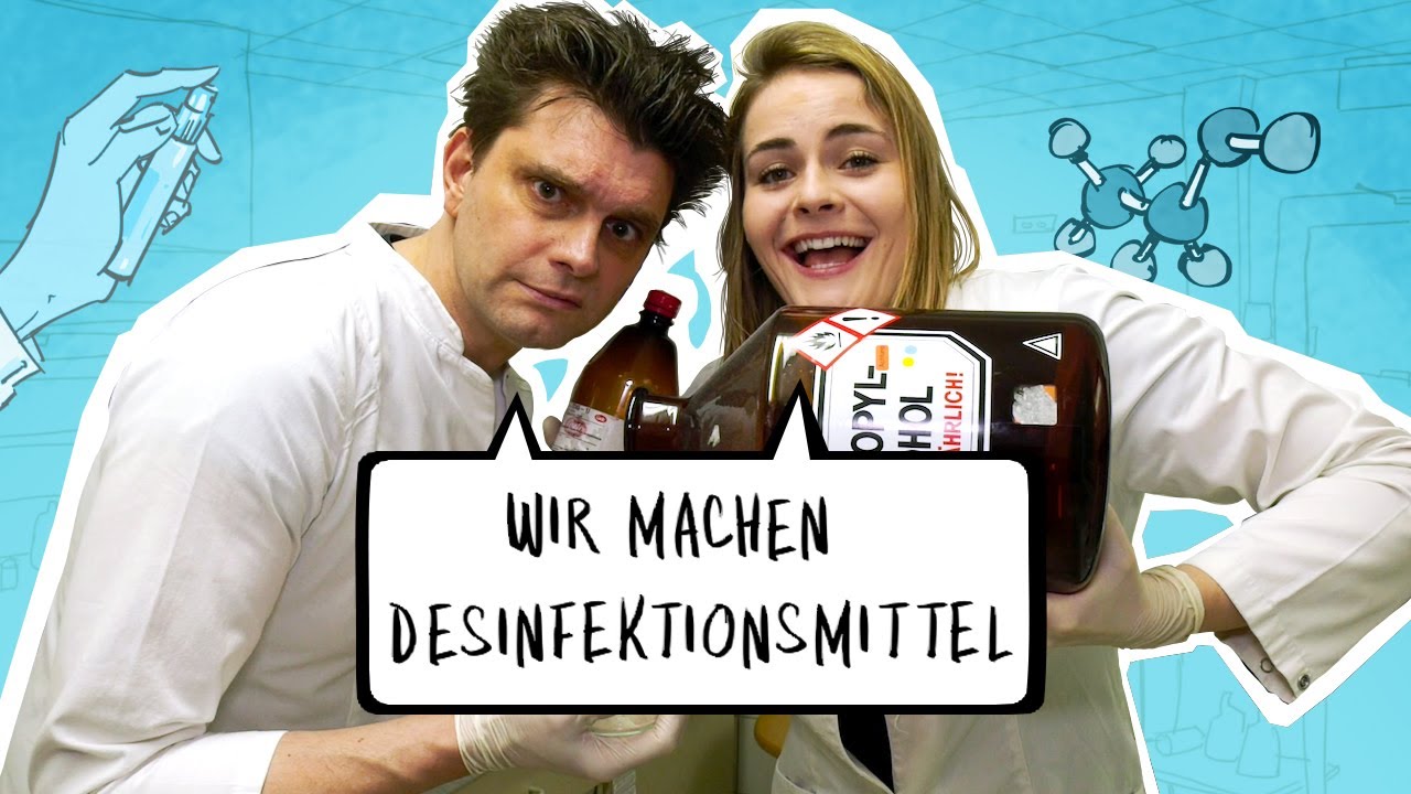 Wir machen Desinfektionsmittel gegen Corona 🦠😷 mit Lutz van der Horst
