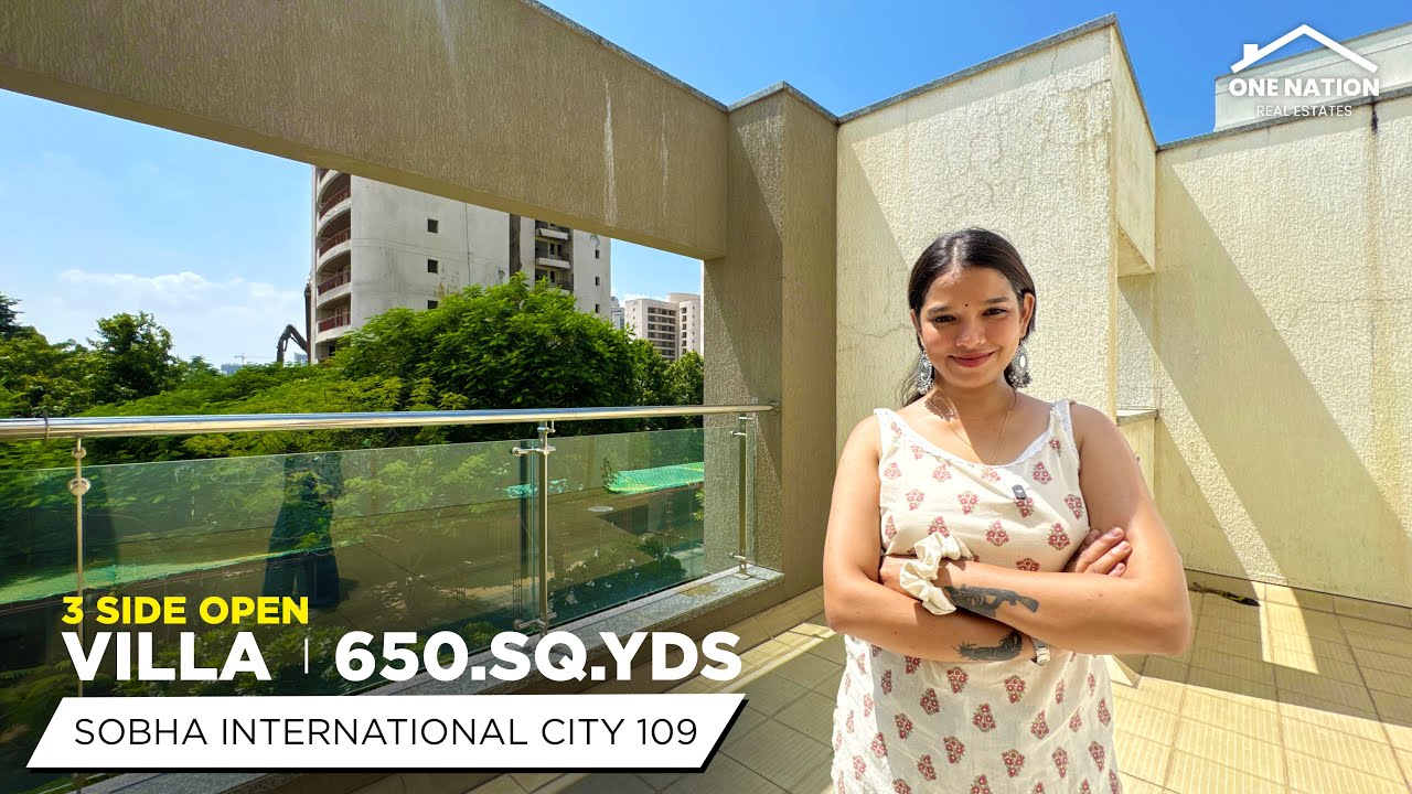 क्या आप भी एक विला में रहना चाहते है 3 SIDE OPEN VILLA FOR SALE IN SOBHA INTERNATIONAL CITY