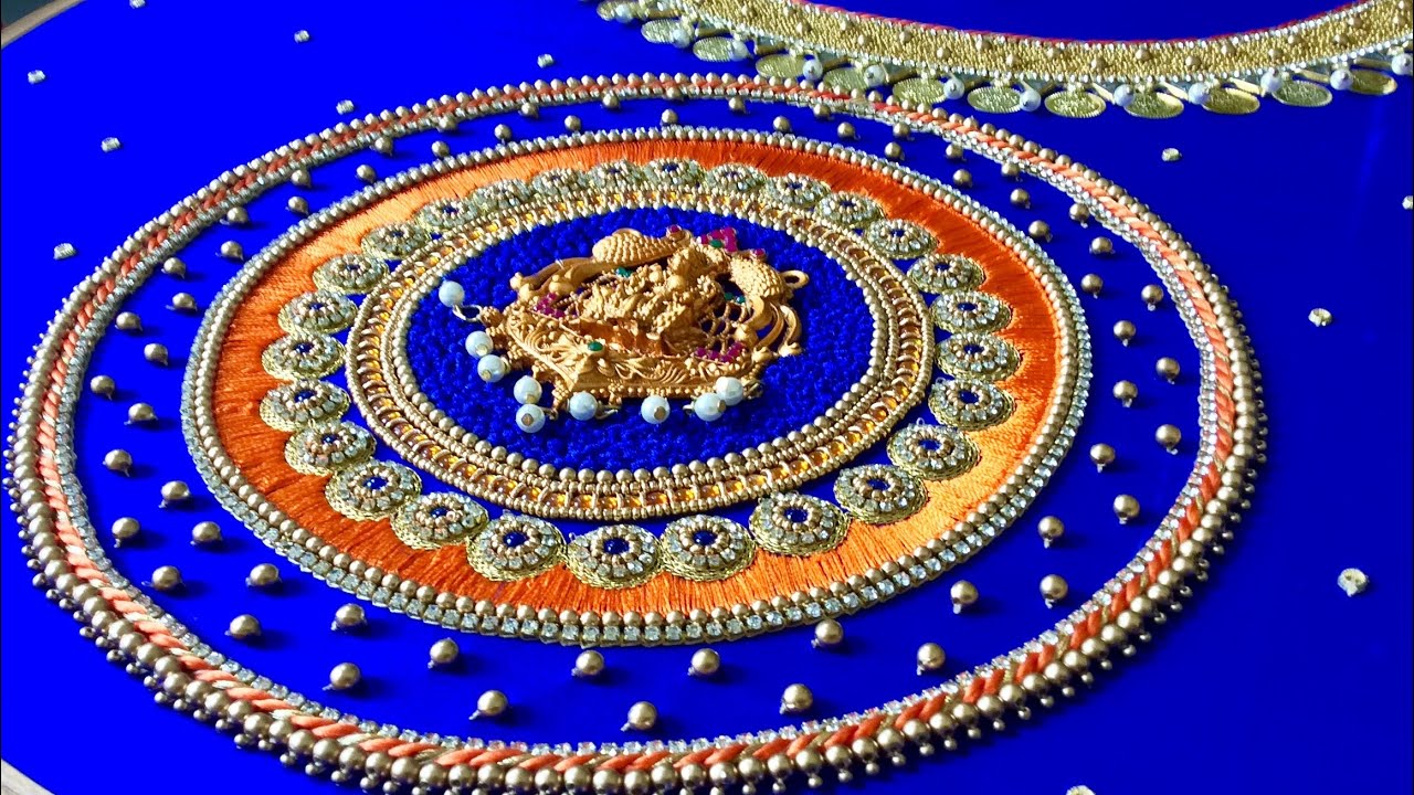 Bridal blouse with Lakshmi pendant