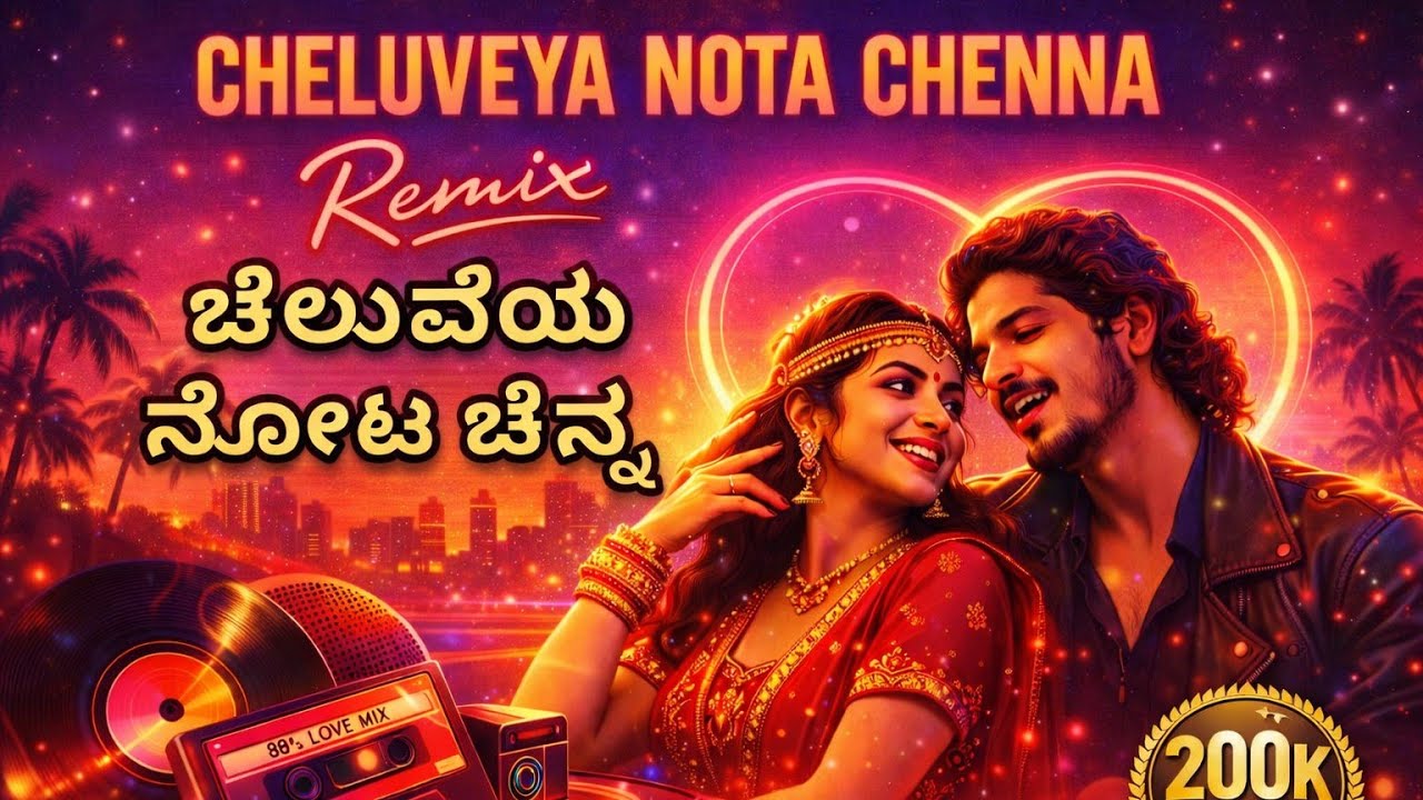 45 Movie Song Cheluveya Nota Chenna Remix| ಚೆಲುವೆಯ ನೋಟ ಚಂದ | Shivanna,Upendra 