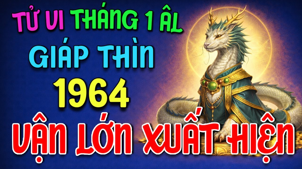 Tử Vi Tháng 1 Âm Lịch, Tuổi Giáp Thìn 1964 CÓ LỘC NHƯNG ÁP LỰC, BIẾT DỪNG LÀ THẮNG