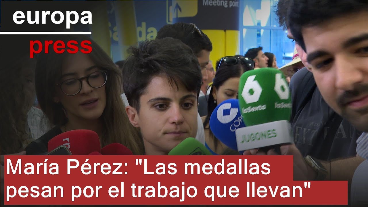 María Pérez a su llegada del aeropuerto: 