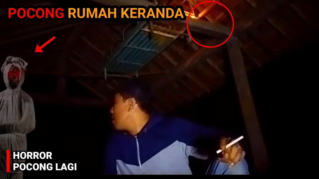 HORROR‼️WUJUD HANTU POCONG RUMAH KERANDA PALING ANGKER