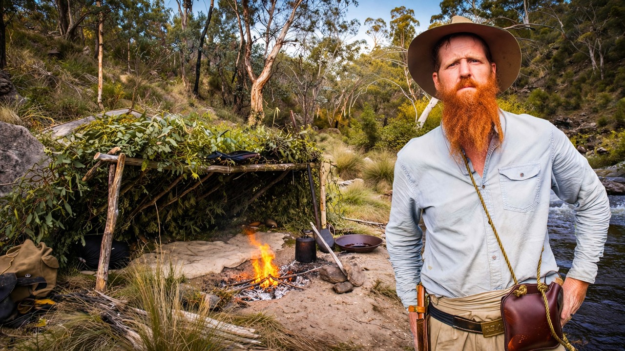 4 Days ALONE Surviving as a Traditional Australian Bushman | No Shelter & Limited Food