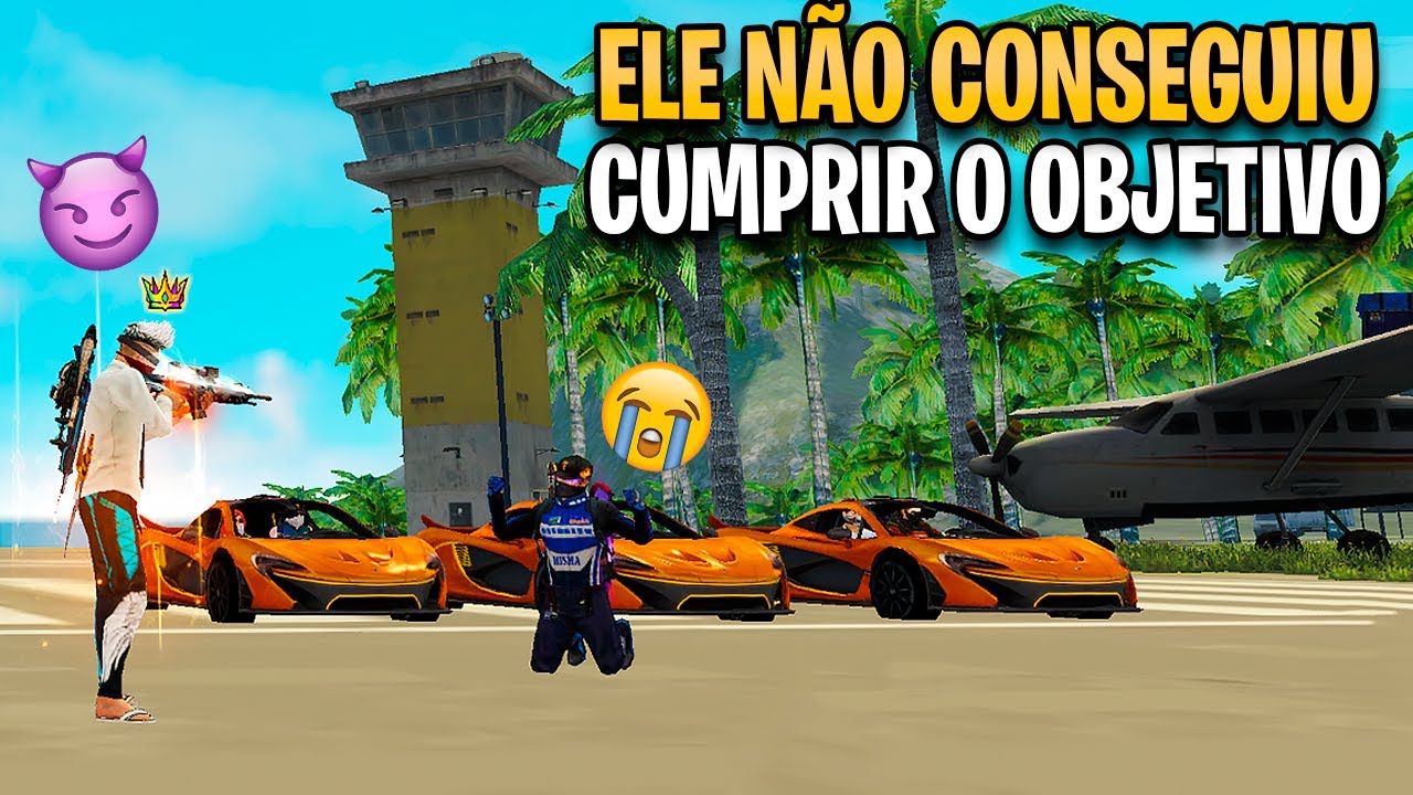 QUEM FICAR FORA DO CARRO SERÁ ELIMINADO NO FREE FIRE