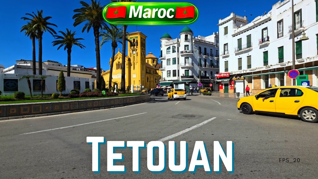 Balade agr&eacute;able dans les rues de T&eacute;touan 🇲🇦 | D&eacute;couvrez le charme de la ville blanche en 4K