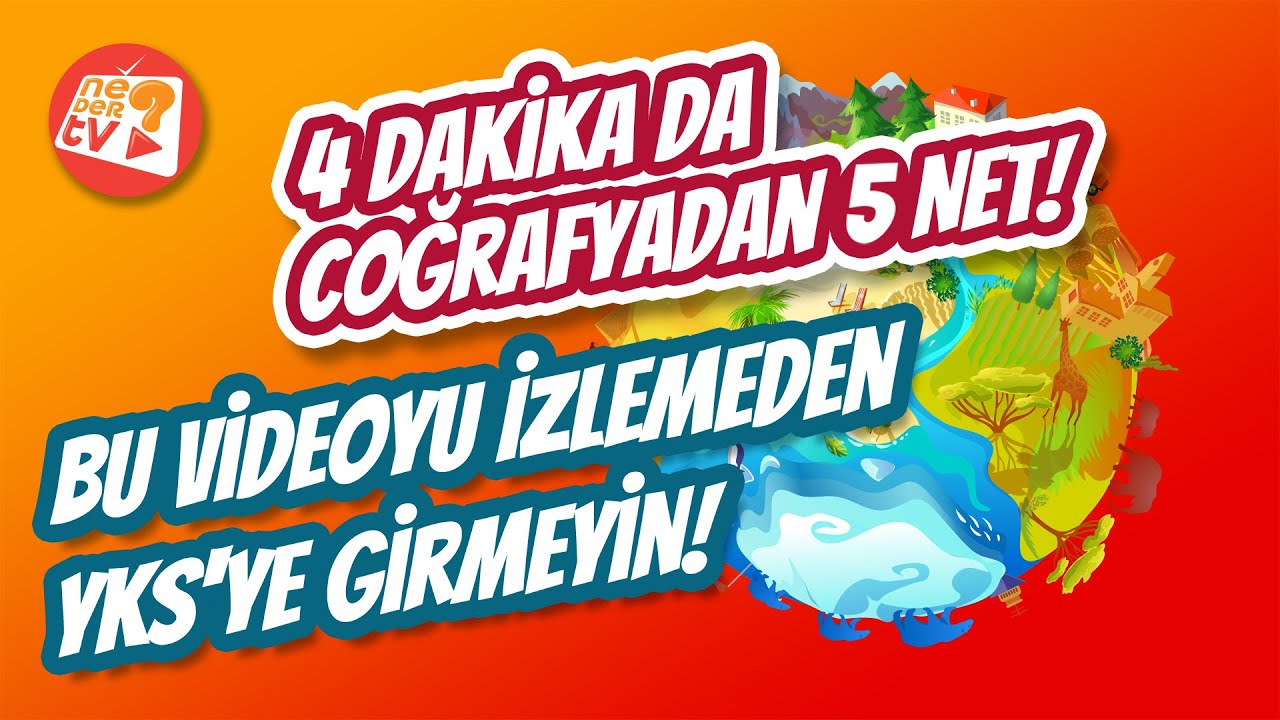 4 Dakikada Coğrafyadan 5 Net! İzlemeden YKS'ye Girme!