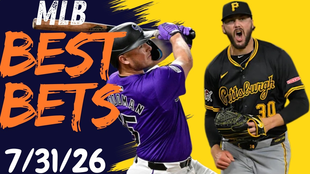 MLB BETS 7/31/26 Player Props,Parlays & Home Run Pick's