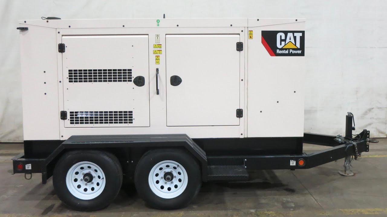 Caterpillar XQ125 110 kW rental grade diesel generator CAT C4.4 engine 8958 Hrs Yr 2018 - CSDG #4456